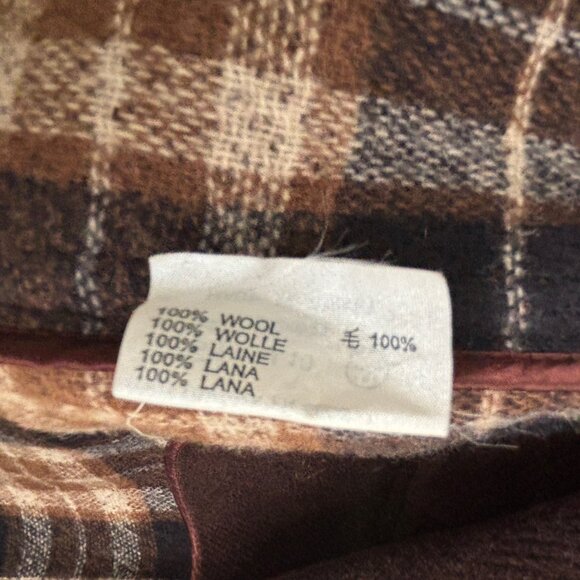 Aquascutum London Brown Duffle Coat/  Overcoat Buckle Full Zip - M-L - Picture 13 of 14